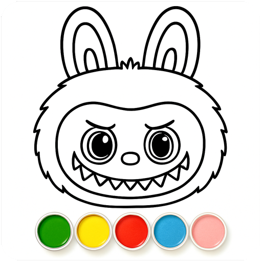 Labubu Coloring Games for Kids MOD APKs 1.9 (Unlimited Money)