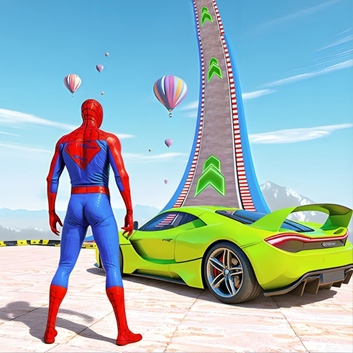Superhero Car Stunt Mega Ramps MOD APKs 2.6 (Unlimited Money)