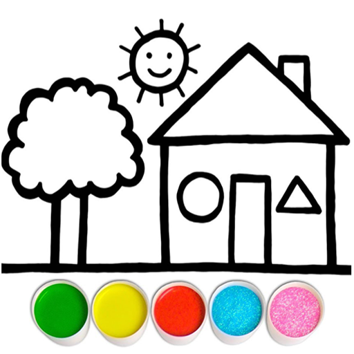 Glitter House coloring for kid MOD APKs 3.7 (Unlimited Money)