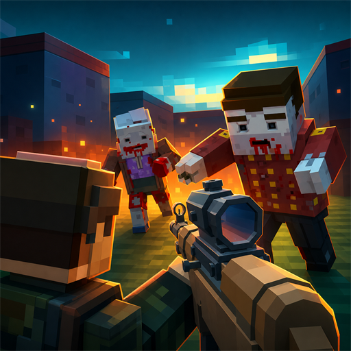 Blocky Zombie Gun Warfare MOD APKs 1.17 (Unlimited Money)