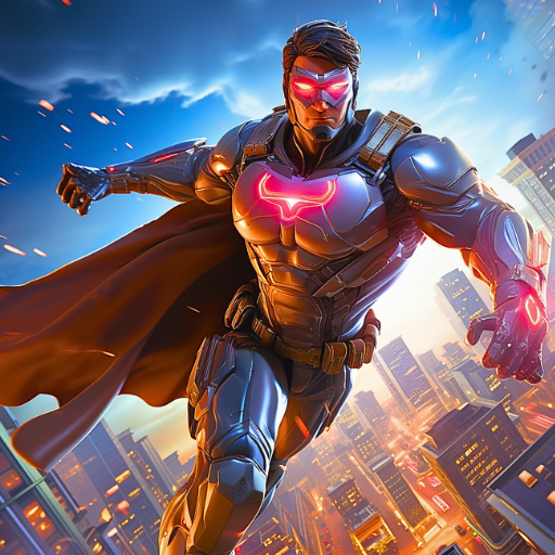 Flying hero man iron hero suit MOD APKs 121 (Unlimited Money)